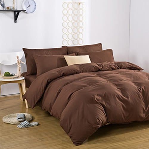 SimpVale All Season Quilt Covers Exceptional Sheets Soft Microfiber Bedding Sets (Quilt covers:150cmX210cm; Bed sheet: 200cmX230cm; PillowcaseX2: 48cmX74cm) #011