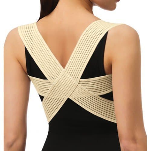 Novea, Posture Brace, Back Support for Women, Men & Children, Beige, Small