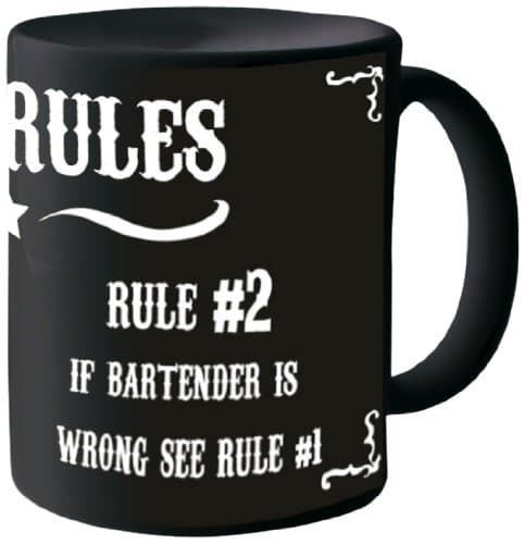 Posterboy Ceramic Bar Rules Creamic Mug (7.62 cm X 9.39 cm, Multicolor)