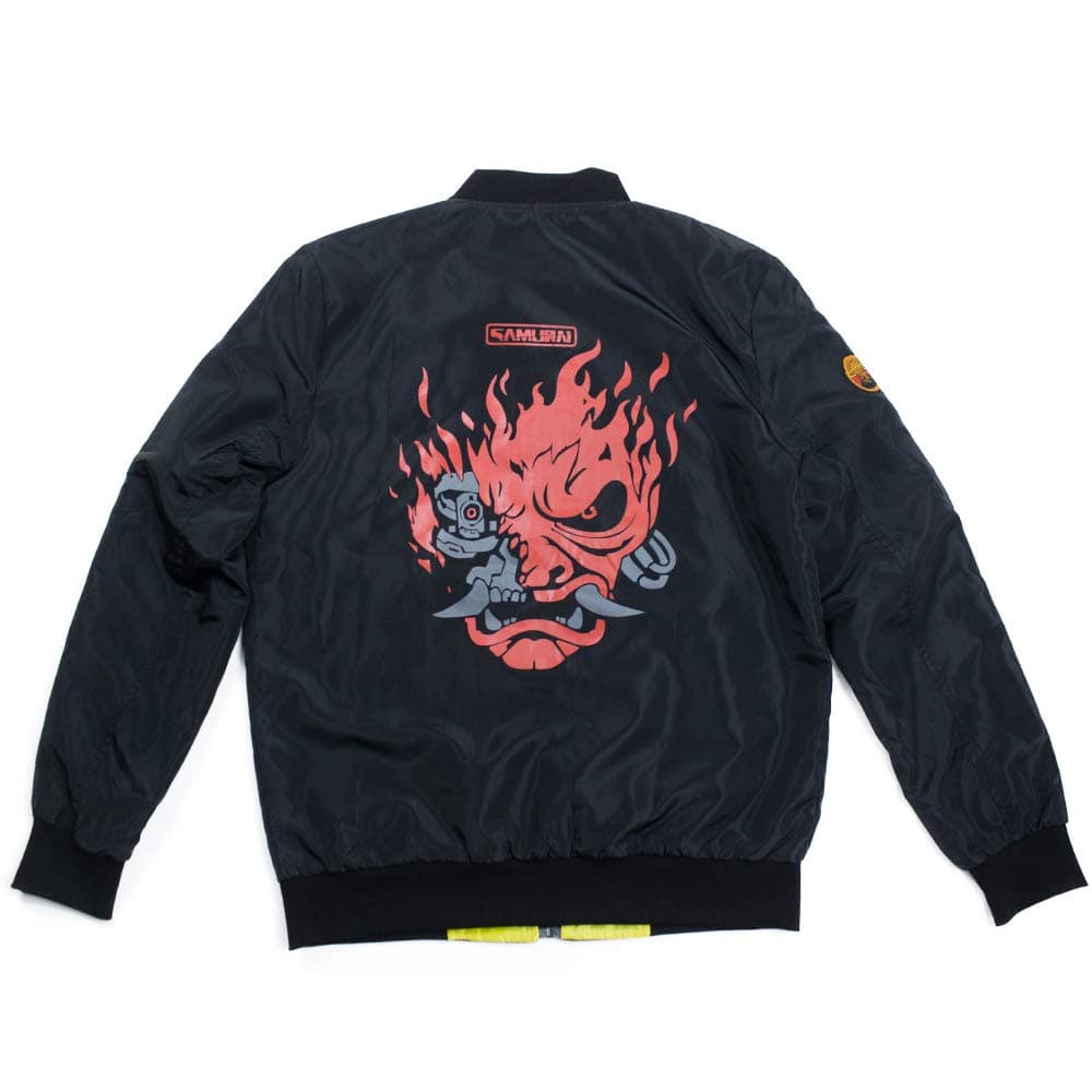 Mens Game 2077 Samurai Jackets 2020 Game Double-Sided Polyster Jacket Coats Cosplay Costume