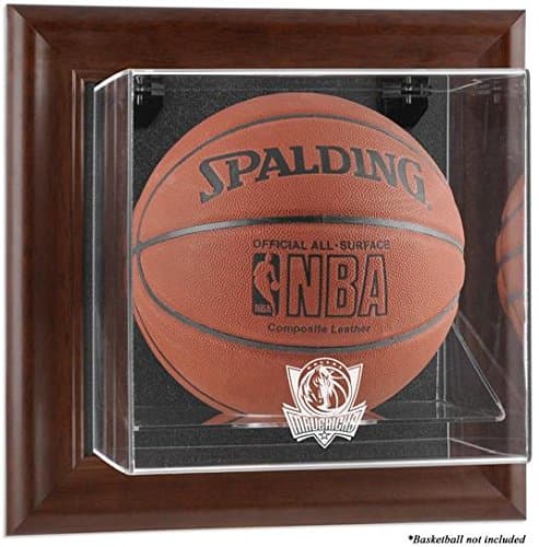 Dallas Mavericks Framed Wall Mounted Logo Basketball Display Case