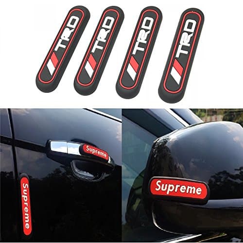 4x TRD Car Door Anti-Rub Scratch Collision Bumper Strips Protection Sticker
