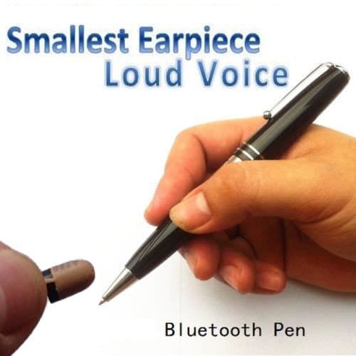 Spy Invisible Super Small Nano Wireless Earpiece & Newest Model Bluetooth HERO-898 Pen