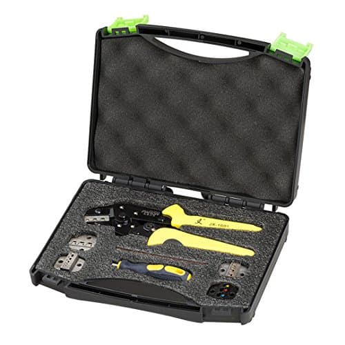 Professional Wire Crimpers Engineering Ratcheting Terminal Crimping Pliers Bootlace Ferrule Crimper Tool Cord End Terminal Yellow