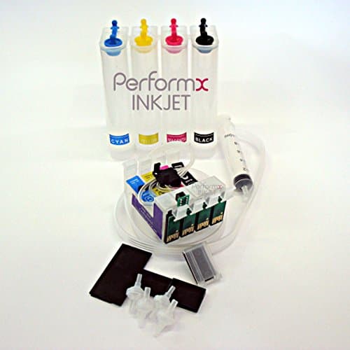 CISS Epson WorkForce WF-3620, WF-3640, WF-7110, WF-7610, WF7620, Empty Continuous Ink Supply System Color Cartridge Order: K/M/Y/C