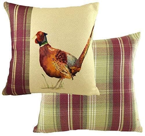 EVANS LICHFIELD HEATHER HIGHLAND PHEASANT GAME BIRD HAND PAINTED ANIMALS CUSHION COVER 17" - 43CM