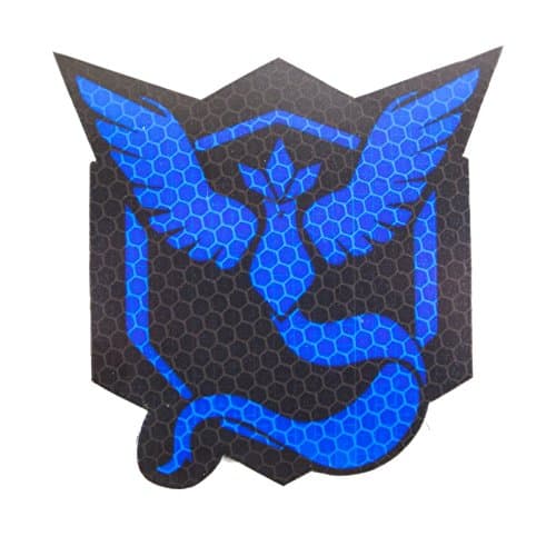 Team Mystic Pokemon Go Velcro Patch PVC Tactical Patch Morale Badge with Velcro Hi Viz Reflectıve