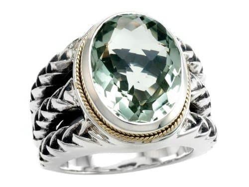 Balissima By Effy Collection Green Amethyst Ring Size 8