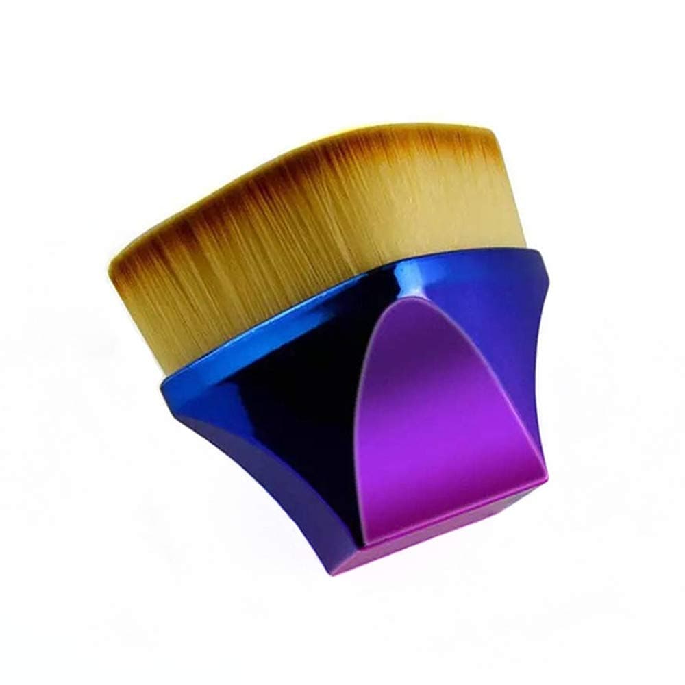 3D Flat Foundation Brush High Density Square Seal Kabuki Makeup Brush for Liquid Foundation Pressed Powder Cream Buffing Blending Stippling Face Brushes (1 Pack)