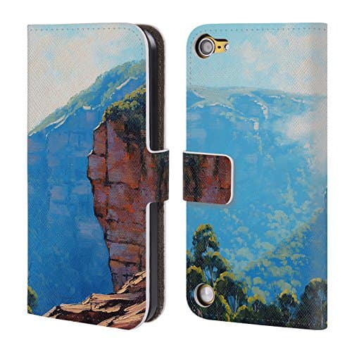 Official Graham Gercken Echo Point Land Leather Book Wallet Case Cover For iPod Touch 5th Gen / 6th Gen