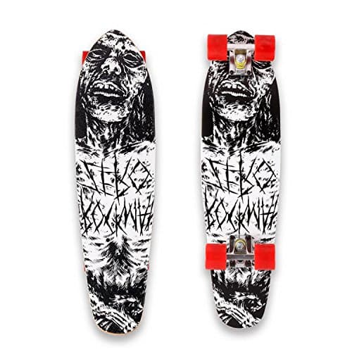 27" Cruiser Skateboard Complete 9 layer Canadian Maple Wood Longboard Skateboard for Kids Teens Adults