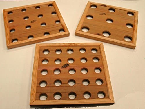 Seed Spacing templates for raised beds, square foot or other intensive gardening methods (set of 3)