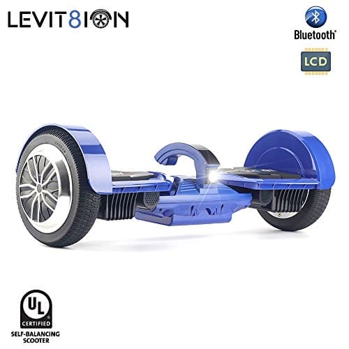 Levit8ion Ultra 7.5" Hoverboard Self Balancing 2 Wheel Electric Scooter UL 2272 Certified w/Fireproof Detachable Samsung Battery, App, BT and Speed/Temp LCD Screen(Certified Refurbished)