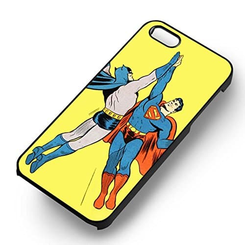 Batman and Superman Classic Fight -tri for Iphone 6 and Iphone 6s Case (White Rubber Case)