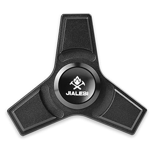 Fidget Spinner, Hand Spinner Toy, Relieves ADHD Anxiety, Helps Focus, Best Finger Toy for Kids Adults (Black)