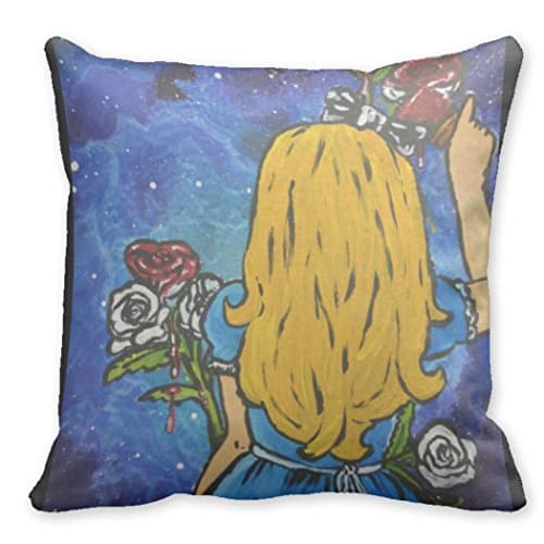 Just Redo Painting Roses Red Throw Pillow Cases Personalized Pillow Cover