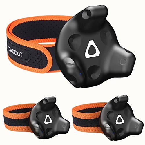 HTC VIVE Tracker Straps by DACCKIT - Precision full-body tracking for VR and Motion Capture, Straps Set for HTC VIVE Virtual Reality System Tracker 2018