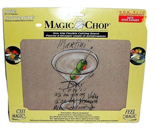 Magic Chop Flexible ~ Martini ~ Cutting Board, Party Size 7.5 x 11"