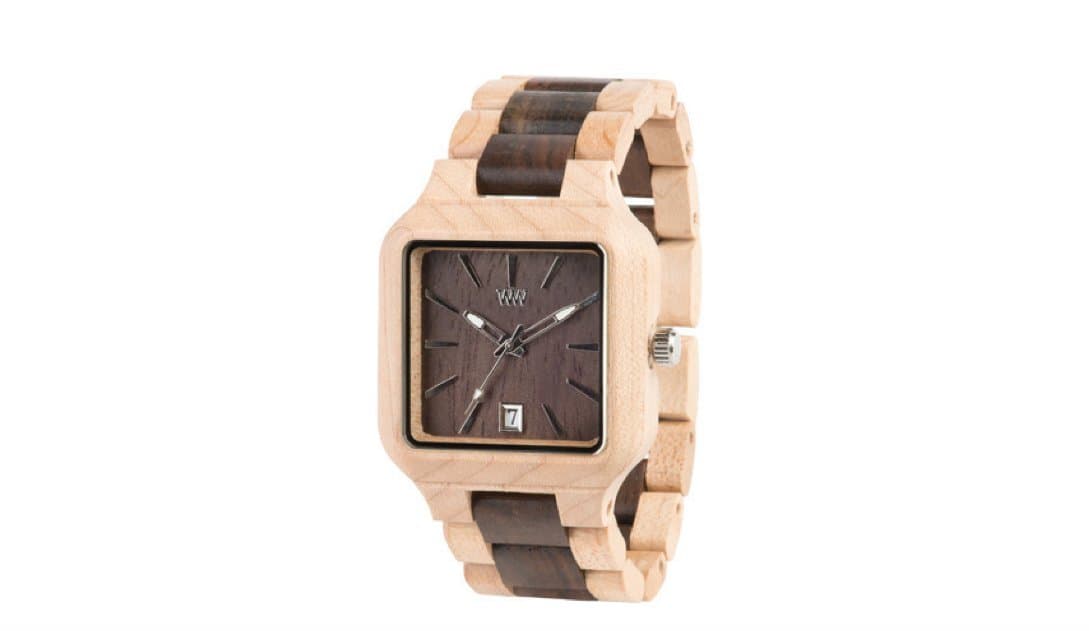 Metis Beige/Chocolate Wooden Watch