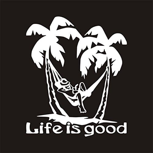 Life is Good Sticker DC359 Windshield Decal Window Car IPad Mac Motorcycle Luggage Skateboard Bag