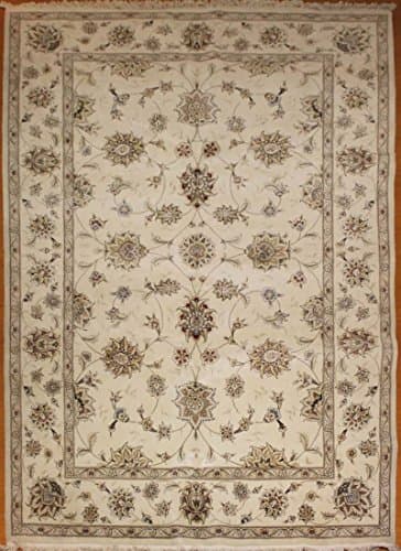 6' x 9' Traditional Hand Knotted Wool and Silk India Rug MT-5