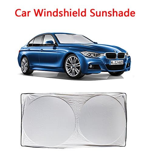 Car Windshield Sunshade - Car Sun shade(63 x 33.5 Inches),Car Sun Protector to Keep Your Vehicle Cool And Damage Free,Blocks UV Rays Sun Visor Protector,210T Fabric Hightest Quality in the Market
