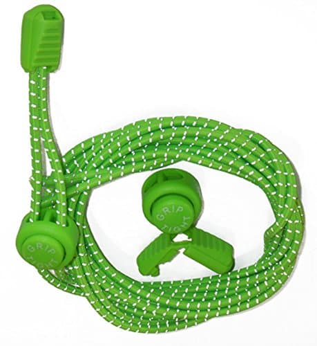 Haggard Grip-Tight Locking Elastic Lace No Tie Shoelaces System for Shoes and Boots, Reflective!