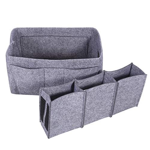 Felt Insert bag, Multi Pocket Bag in Bag for Felt Purse Handbag Organizer,3 sizes,4 colors