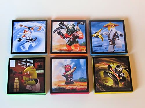 Ninjago Note Pads Set of 6 (set #1) - Excellent Party Favors - Ninjago Birthday Party Favors Birthday - Ninja Birthday Party Favor