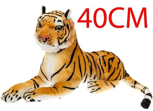 Animal Soft 40 CM Giant Plush Lying Tiger Stuffed Cuddly Large Kids Realistic