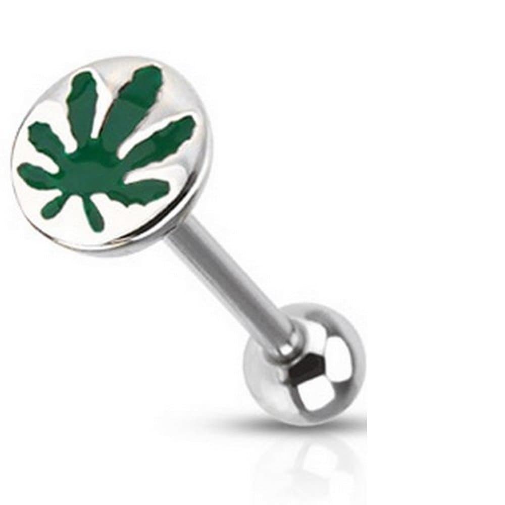 Tongue Piercing CANNAB