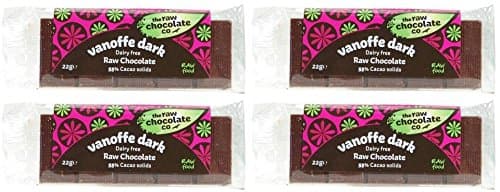 (4 Pack) - The Raw Chocolate Company - Vanoffe Dark Raw Choc Bar | 22g | 4 Pack Bundle