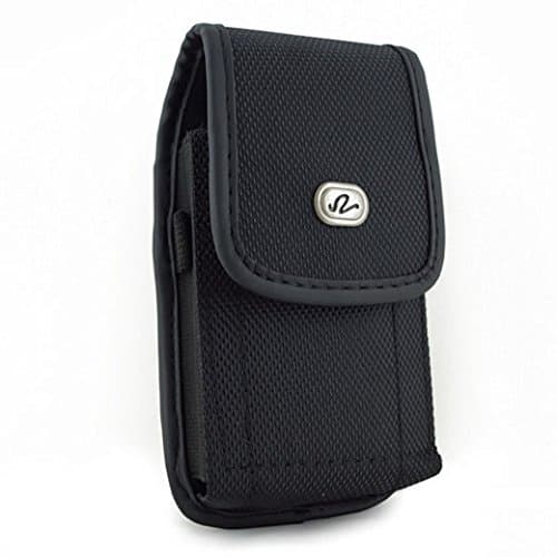 Vertical Heavy Duty Rugged Canvas Belt Clip Case Cover Pouch Holster for Samsung SGH A237 A437 A517 A717 A737 A777 C417