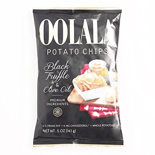 Oolala Black Truffle and Olive Oil Potato Chips 5 oz each (4 Items Per Order, not per case)