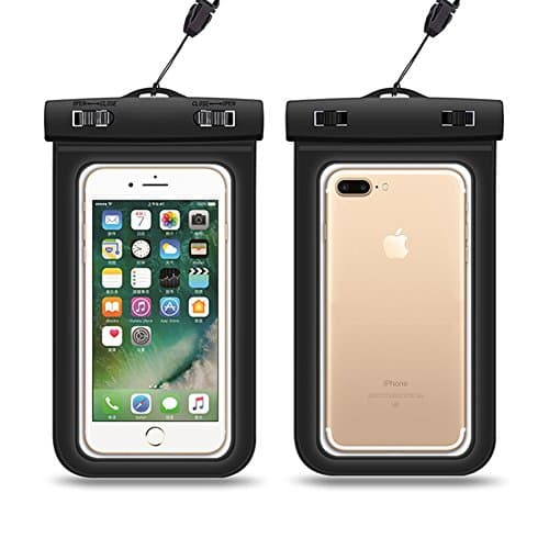Waterproof Case,Waterproof Phone Pouch Dry Bag for iPhone 8plus/7plus Black