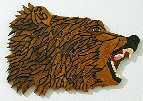 A Bear for that Man Cave, Wood Sculpture Wall Art