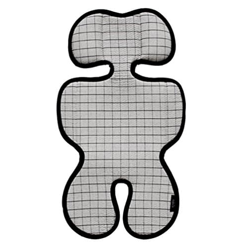 3D Air Mesh Cool Seat Pad, Cushion, Liner for Stroller and Car Seat 15" x 26" (Grid Grey)