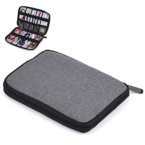 Travel Gadget Organizer Bag Electronics Accessories Storage Carrying Case Universal Cable Organizer for MP3 Player Charger Hard Drive Power Bank