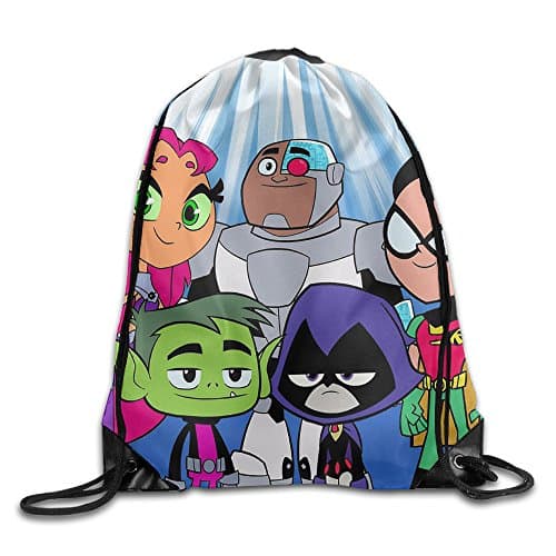 Teen Titans Go Comedy Adventure Drawstring Backpack Sack Bag