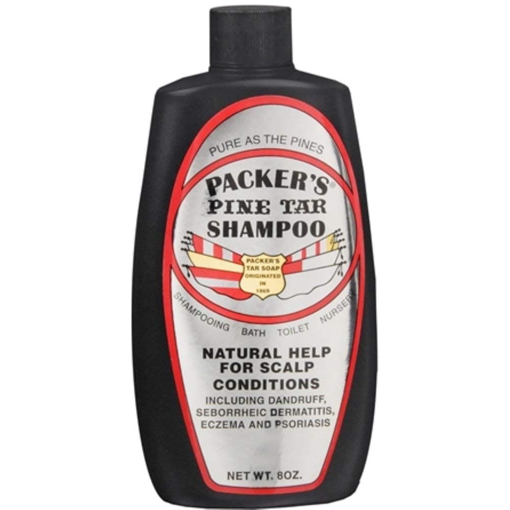 PACKER'S Pine Tar Shampoo 8 oz (Pack of 6)