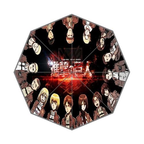 Bout it!! Custom Cool Design Hot Japanese Anime Attack on Titan Printed Portable Fashion Foldable Umbrella!Browsing more details below