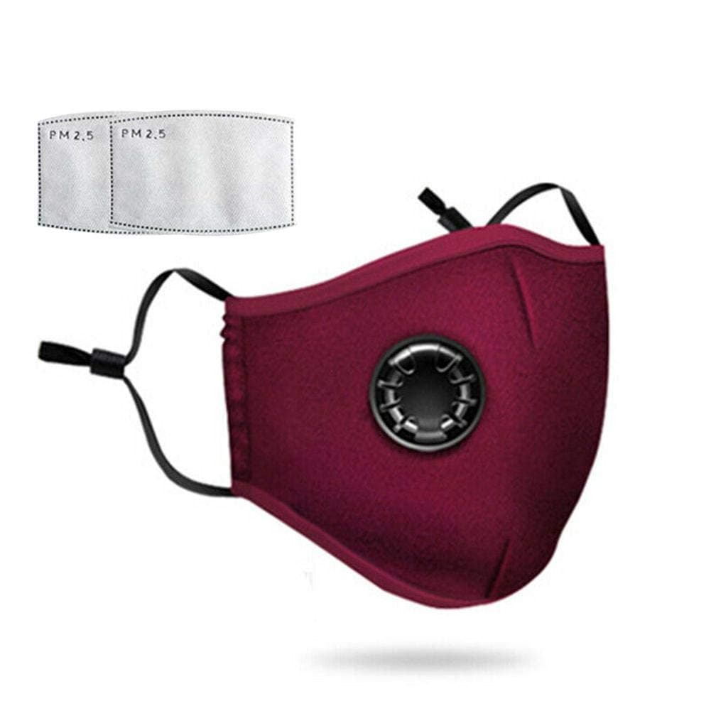 Reusable Face M.a.s.k PM2.5 Activated Carbon Filter for Breathing Insert Protective M.a.s.k Anti Pollution Washable Cotton for Adult Running Cycling Outdoor Activities