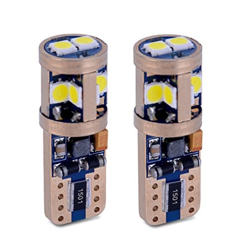 VANSSI T10 501 W5W LED Interior Number Plate Side Light,CANBUS Error Free,12V 6000K Pure White, Double Blister (Pack of 2)