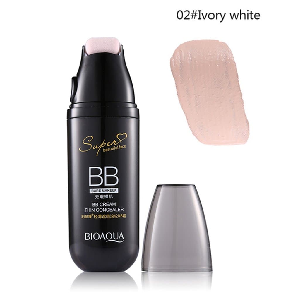 Yiwa BB Cream Base Makeup Concealer Moisturizer Cosmetics Face Foundation Makeup with Small Roller