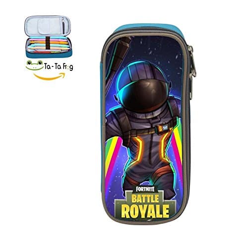 Customized Fort-nite Game Double Zipper Pencil Case Pen Makeup Pouch Cosmetic Bag For Boys&Girls