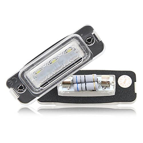 2X White License Plate Lamp 12V Super White Lamp Suitable Mercedes Benz W164 X164 W251 Car Styling Rear Tail Lamps