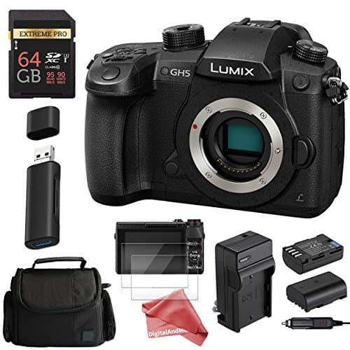 PANASONIC LUMIX GH5 4K Mirrorless Digital Camera ESSENTIAL Starter DigitalAndMore Bundle (Body Only)