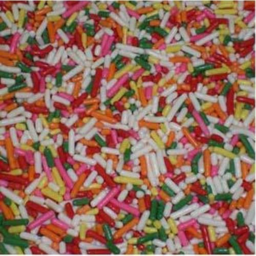 American Sprinkle 6 Color Rainbow Sprinkles, 6 Pound -- 4 per case.