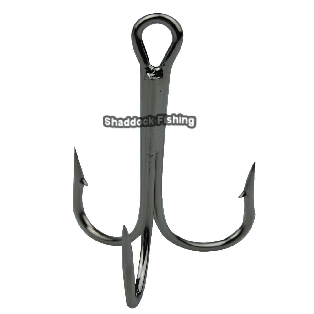 Easy Catch Shaddock Fishing 10-100Pcs Big Size Sharp Treble Hooks O'Shaughnessy Sharpened Treble Fishing Hooks High Carbon Steel Fish Treble Hook Size 10-10/0