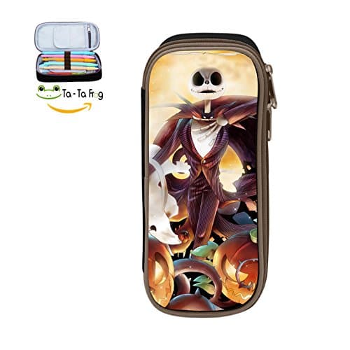 WeERNUO Nightmare Before Pen Case Pencil Bag Makeup Pouch Cosmetic Bag Durable Students Stationery